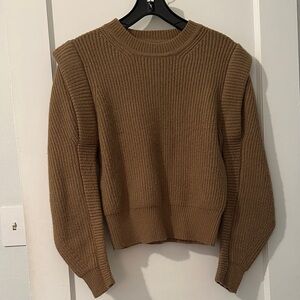 ASTR Cozy Brown Ribbed Sweater